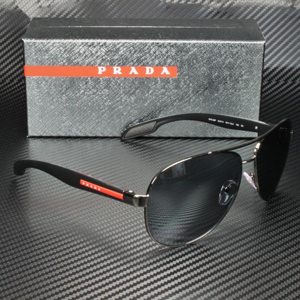 Prada Men's Black and Grey Sunglasses! - Picture 3 of 4